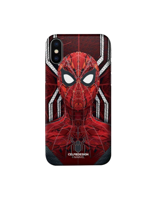 

CelfieDesign Red & White Spidey Stance Superhero Printed iPhone XS Slim Back Case