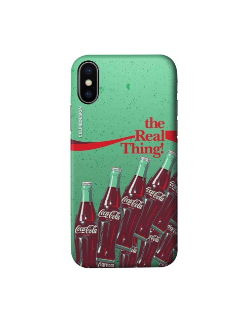 

CelfieDesign Green & Red The Real Thing iPhone Xs Slim Back Case