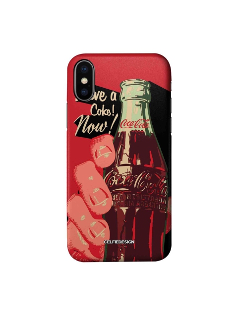 

CelfieDesign Red & Brown Have A Coke Now iPhone Xs Slim Back Case