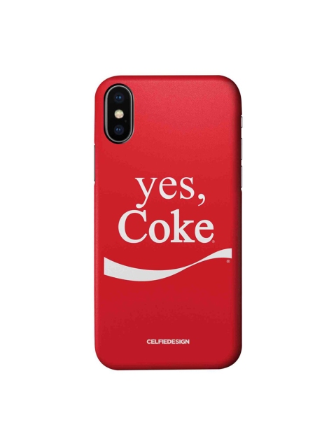 

CelfieDesign Red & White Yes Coke Typography Printed iPhone XS Slim Back Case