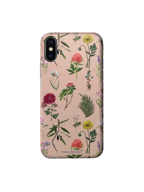 

CelfieDesign Pink & Green Payal Singhal Bageecha Printed iPhone Xs Slim Back Case
