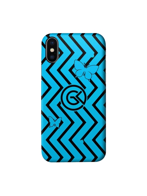 

CelfieDesign Blue & Black Bolt Printed iPhone Xs Slim Back Case