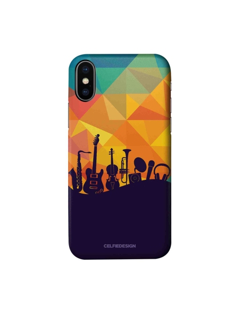 

CelfieDesign Blue & Orange The Juke Box Printed iPhone Xs Slim Back Case