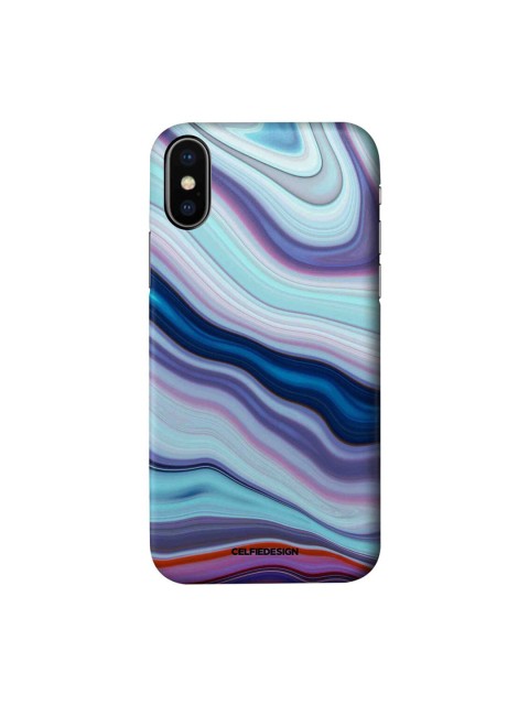 

CelfieDesign Blue & Purple Liquid Funk Printed iPhone Xs Slim Back Case