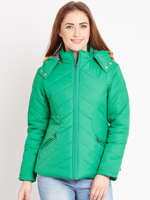 

Fort Collins Green Parka Jacket with Detachable Hood