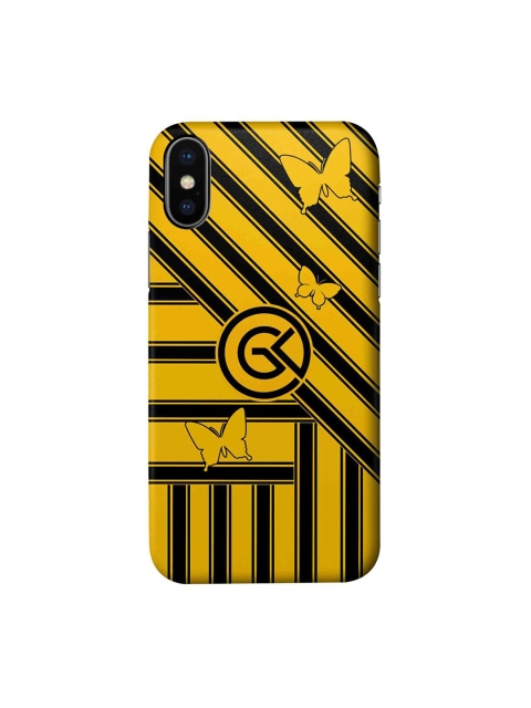 

CelfieDesign Yellow & Black The Cycle iPhone Xs Slim Back Case