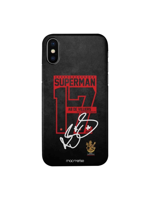 

CelfieDesign Black & Red Autograph ABD Printed iPhone Xs Slim Back Case
