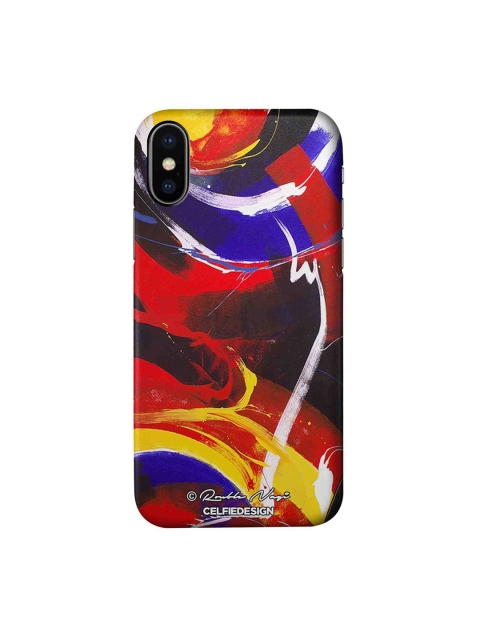 

CelfieDesign Red & Yellow New World iPhone Xs Slim Back Case