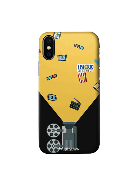 

CelfieDesign Yellow & Black Inox Cinema iPhone XS Slim Back Case