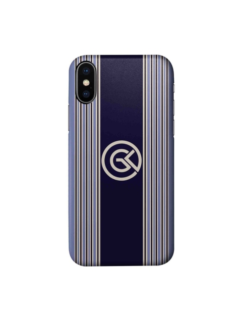 

CelfieDesign Navy Blue & White Enchanting Printed iPhone Xs Slim Back Case