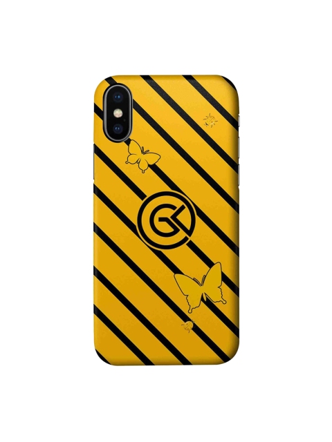 

CelfieDesign Yellow & Black Rain iPhone Xs Slim Back Case