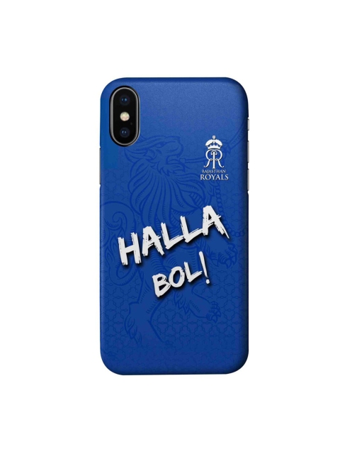 

CelfieDesign Blue & White Rajasthan Royals Halla Bol iPhone Xs Slim Back Case