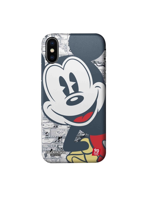 

CelfieDesign Grey & White Mickey Comicstrip iPhone Xs Slim Back Case