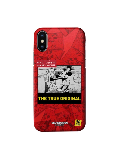 

CelfieDesign Red & White iPhone Xs Slim Back Case