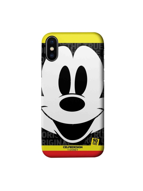 

CelfieDesign Yellow & Black Mickey Original iPhone Xs Slim Back Case