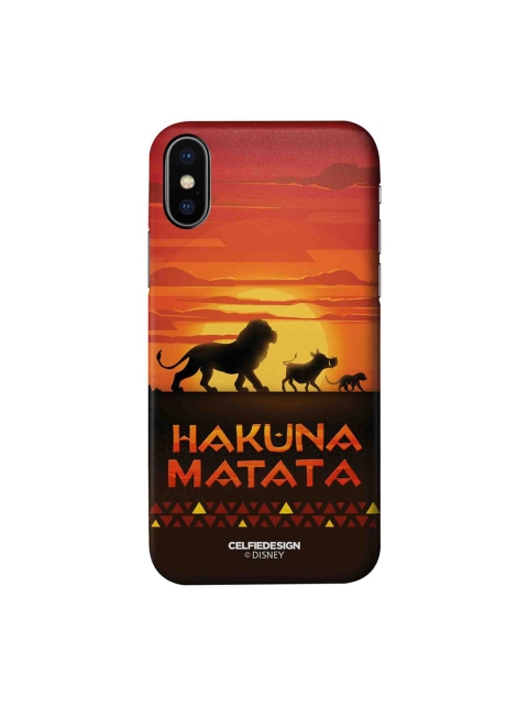 

CelfieDesign Orange & Yellow Hakuna Matata iPhone Xs Slim Back Case