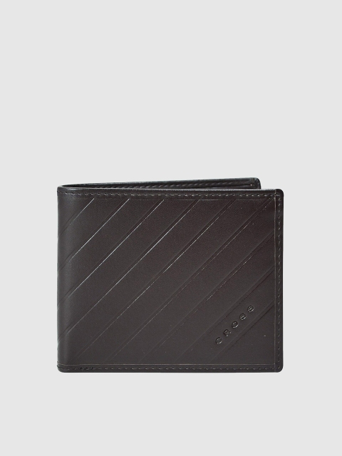 

Cross Men Oak Brown Grabado Espanol Textured Leather Two Fold Wallet