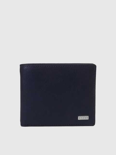 

Cross Men Navy Blue Leather Two Fold Wallet