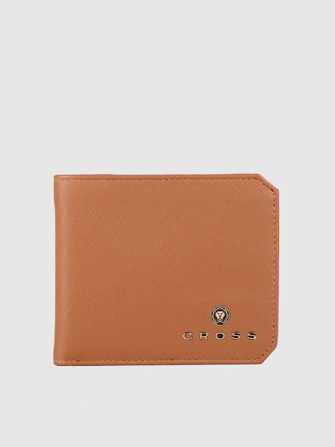 

Cross Men Tan Leather Card Holder Wallet