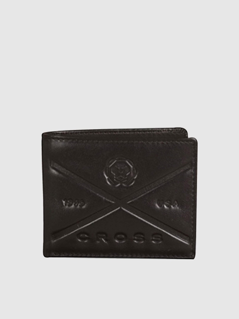 

Cross Men Black Textured Leather Two Fold Wallet