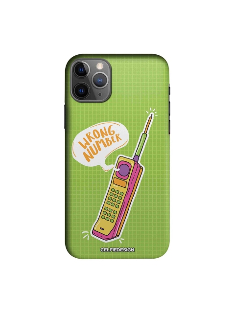 

CelfieDesign Green & Pink Handset Printed iPhone 11 Pro Slim Back Case