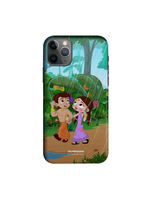 

CelfieDesign Blue & Green Bheem And Chutki Printed iPhone 11 Pro Slim Back Case