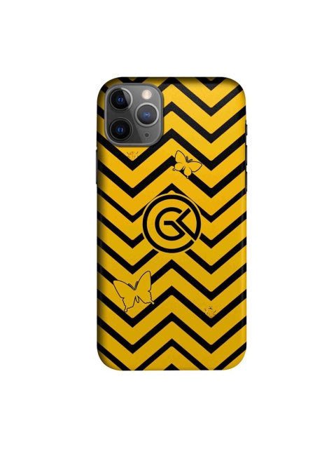 

CelfieDesign Yellow & Black Waves Printed iPhone 11 Pro Slim Back Case