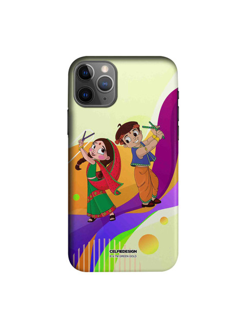 

CelfieDesign Green & Purple Dancing Bheem And Chutki Printed iPhone 11 Pro Slim Back Case