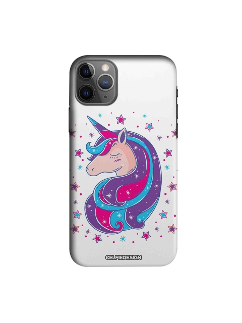 

CelfieDesign White & Purple Unicorn Printed iPhone 11 Pro Slim Back Case