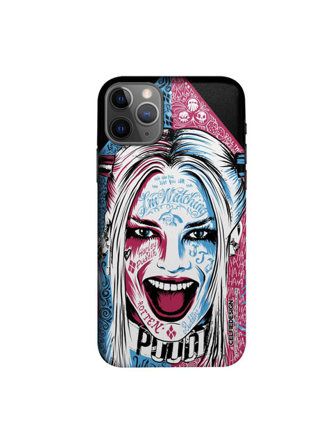 

CelfieDesign Blue & Pink Wicked Harley Quinn iPhone 11 Pro Slim Back Case