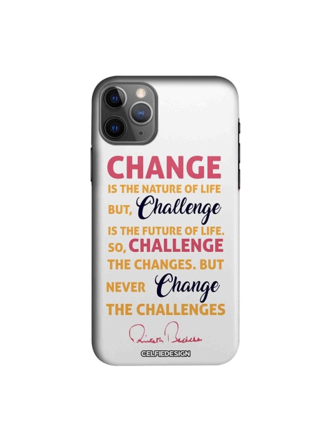 

CelfieDesign White & Yellow Challenge AB Quotes iPhone 11 Pro Slim Back Case