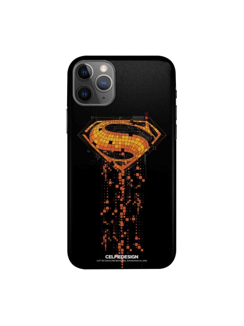 

CelfieDesign Black & Orange Superman Mosaic iPhone 11 Pro Slim Back Case