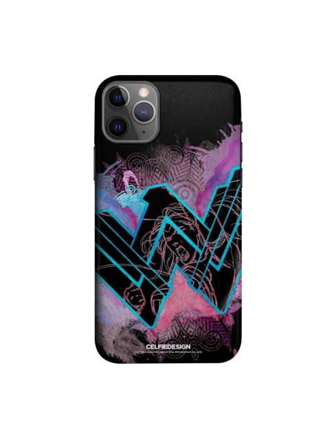 

CelfieDesign Black & Purple Printed Wonder Woman iPhone 11 Pro Slim Back Case