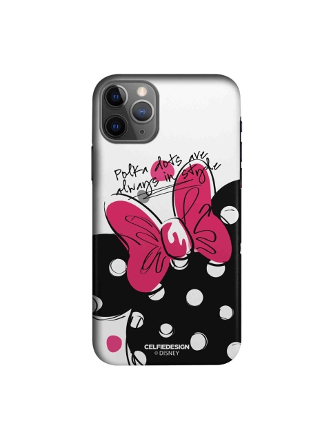 

CelfieDesign White & Black Polka Minnie Mouse iPhone 11 Pro Slim Back Case