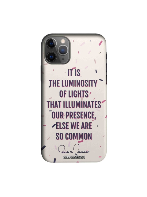 

CelfieDesign White & Purple Printed iPhone 11 pro Slim Back Case