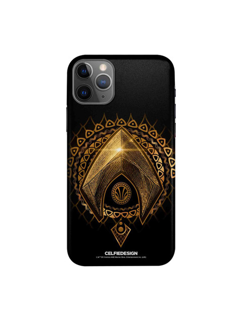 

CelfieDesign Black & Gold-Toned Aquaman Logo Printed iPhone 11Pro Back case