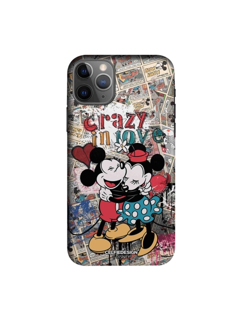

CelfieDesign Multicoloured Mickey & Minnie Printed iPhone 11 Pro Slim Back Case, Multi