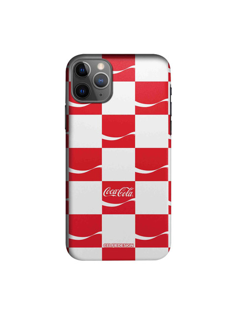 

CelfieDesign White & Red Printed Dynamic Ribbon iPhone 11 Pro Slim Back Case