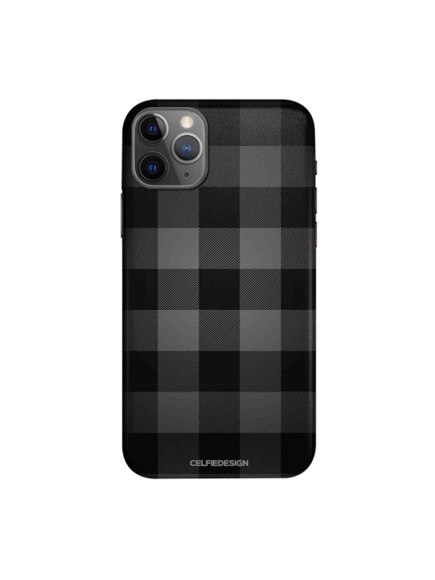 

CelfieDesign Black & Grey Checkmate Printed iPhone 11 Pro Slim Back Case