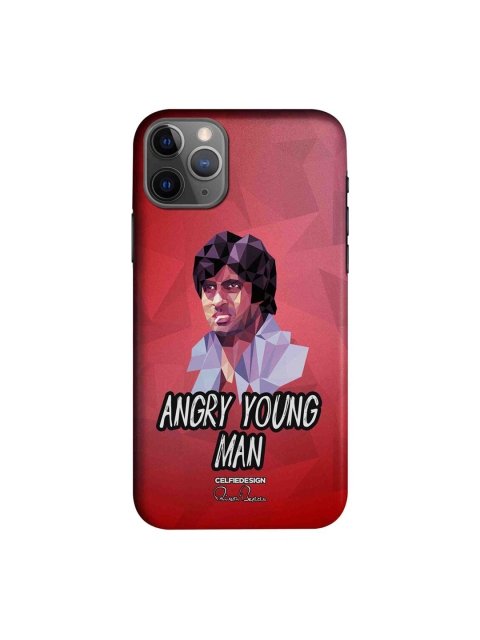 

CelfieDesign Black & Red Printed AB Angry Young Man iPhone 11 Pro Slim Back Case
