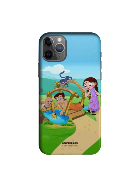 

CelfieDesign Blue & Green Chota Bheem And The Duck Printed iPhone 11 Pro Slim Back Case