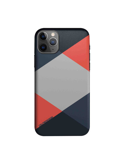 

CelfieDesign Multi-Coloured Criss Cross Coral iPhone 11 Pro Back Case