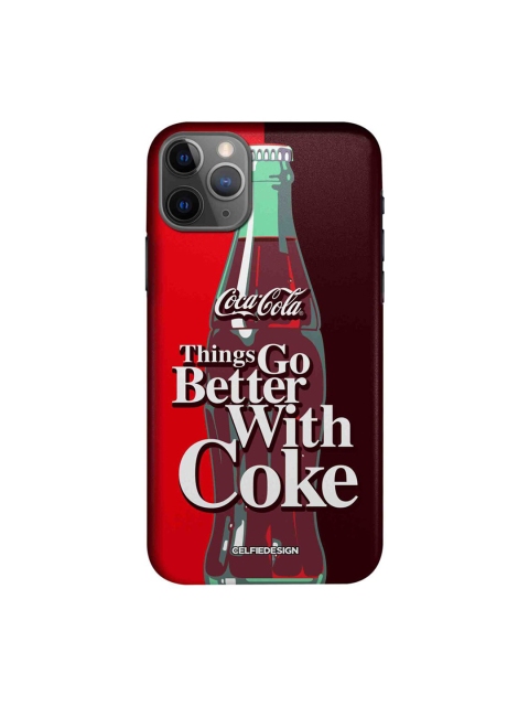 

CelfieDesign Red & Brown Go With Coke Printed iPhone 11 pro Back Case