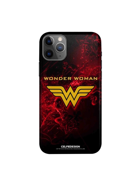 

CelfieDesign Black & Red Emblem Wonder Woman Printed iPhone 11 Pro Slim Back Case