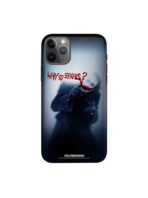 

CelfieDesign Black & Blue Why So Serious Printed iPhone 11 Pro Slim Back Case