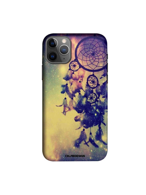 

CelfieDesign Yellow & Navy Blue Galaxy Motif Dream Catchers iPhone 11 Pro Slim Back Case