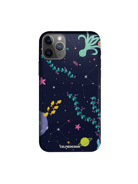 

CelfieDesign Navy Blue & Sea-Green Space Aquarium iPhone 11 Pro Slim Back Case