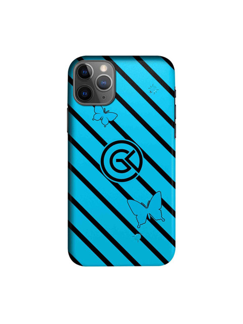 

CelfieDesign Blue & Black Rain Diagonal Striped iPhone 11 Pro Slim Back Case