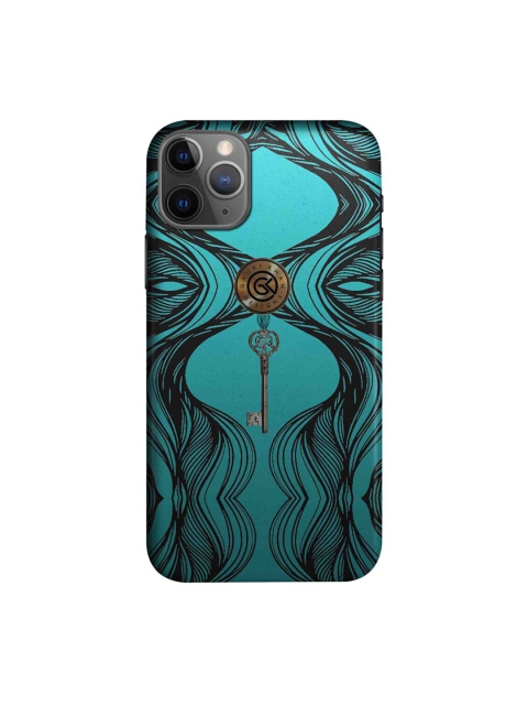 

CelfieDesign Sea-Green & Black Hanging Key Abstract Printed iPhone 11 Pro Slim Back Case