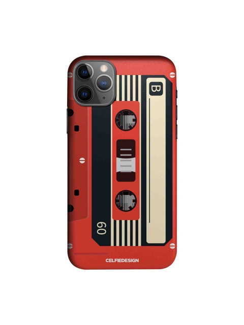

CelfieDesign Red & Beige Casette Printed iPhone 11 Pro Slim Back Case